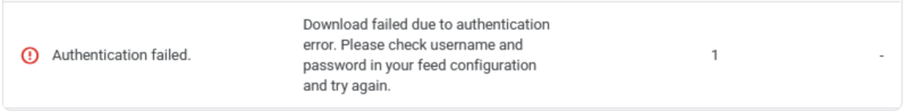 Download failed due to authentication error - AdTribes authentication error