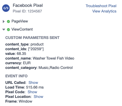 Facebook pixel simple products woocommerce