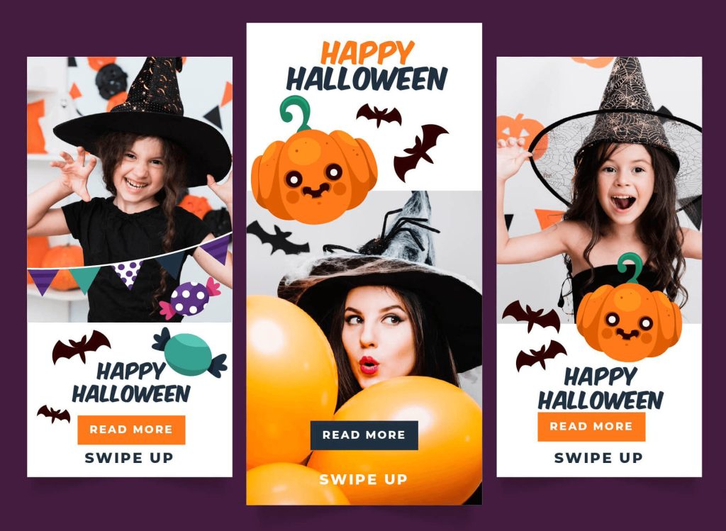halloween-marketing-ideas-social-media-instagram - AdTribes Halloween-themed social media campaigns consisting of two girls and a woman dressed as witches