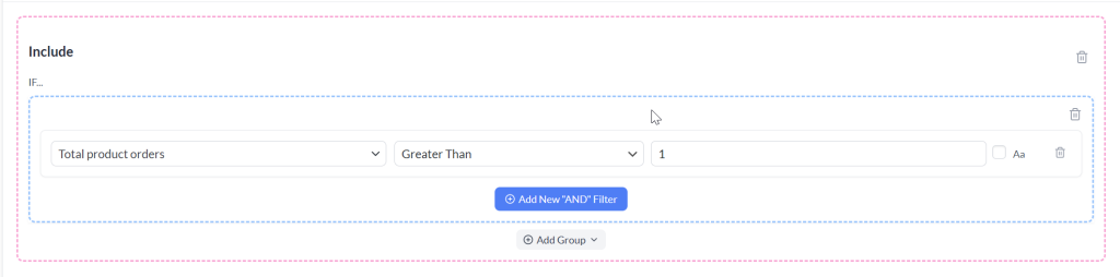 Filter to Include Only Product that have sales more than one/at least two - AdTribes