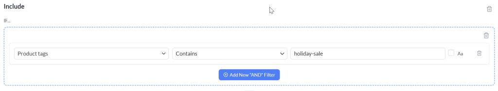 Filters to Include Products by Product Tags - AdTribes