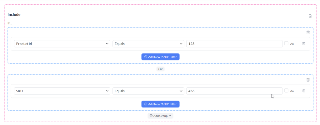 Filters to Include Products by Product ID or SKU - AdTribes