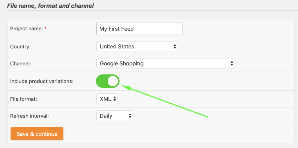 Include product variants