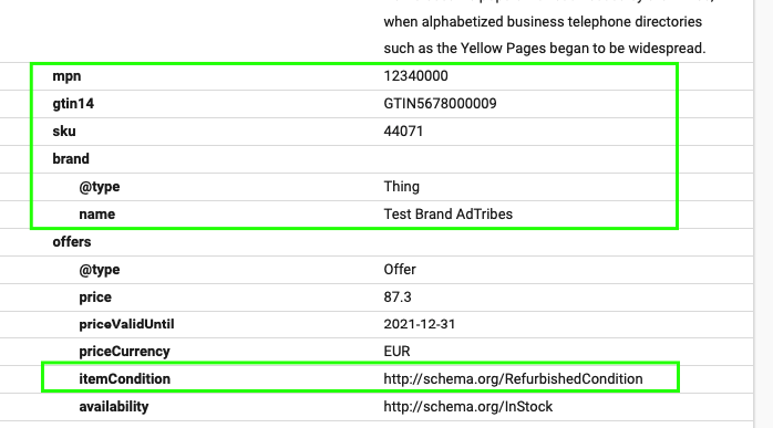 structured data addition